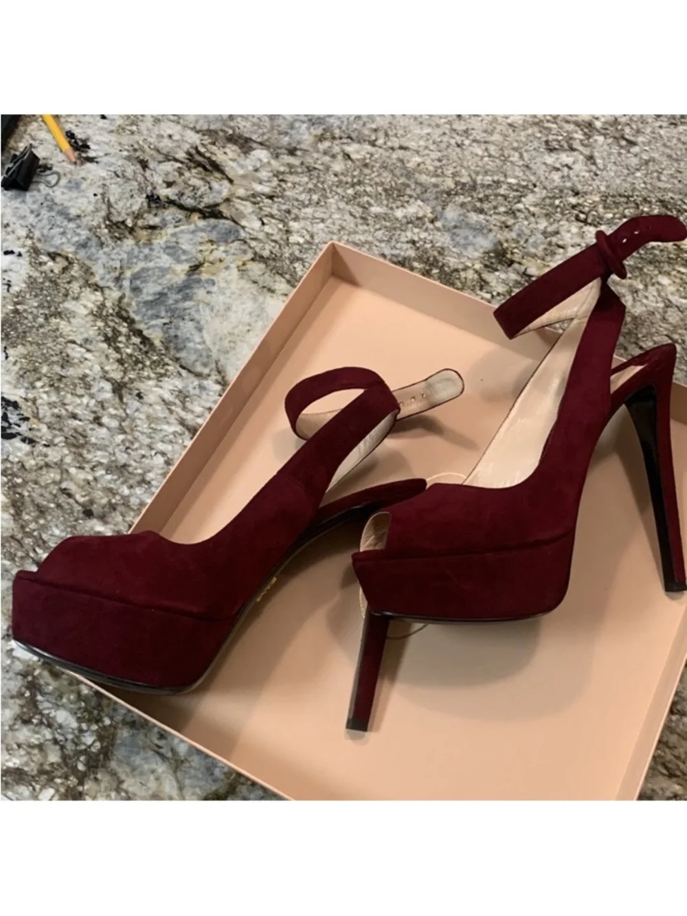 Prada platform peep-toe heels NWT - Picture 4 of 7